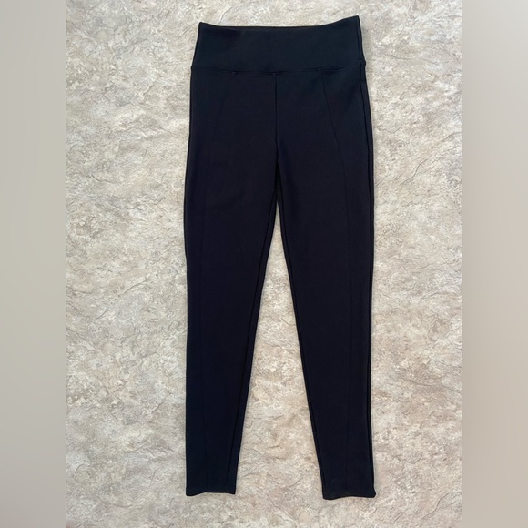 Spanx Assets Ponte Shaping Leggings Black Women's Size Large - Picture 3 of 7